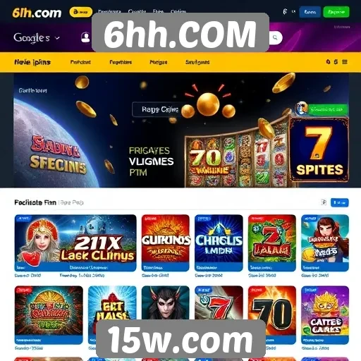 Experiência de usuário no site de jogos 6hh.COM